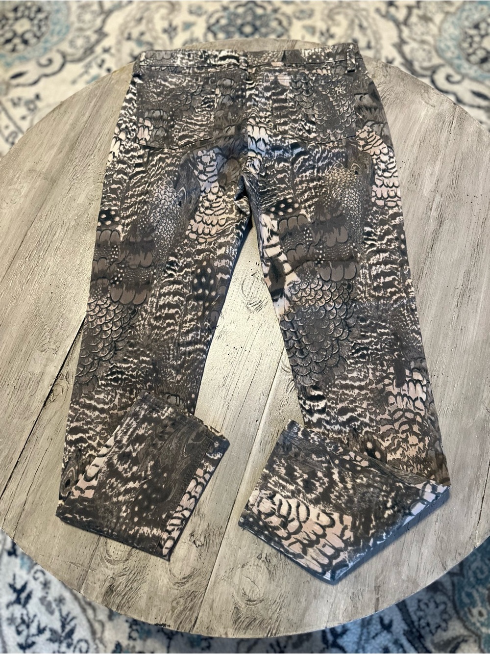 rag & bone Neutral Grey and Black Printed Leggings - Picture 2 of 8